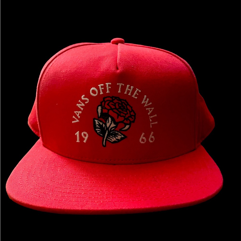 VANS Off The Wall - 1966 - Rose Red White, Adjustable Hat Cap